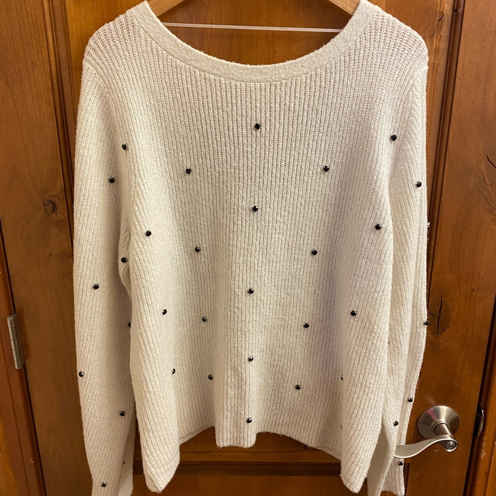 **NWT**Nordstroms*HALOGEN*Rhinestone Sweater SZXL